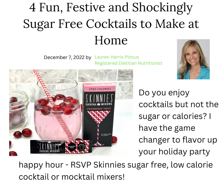 Fun, festive drink recipes from a Dietitian