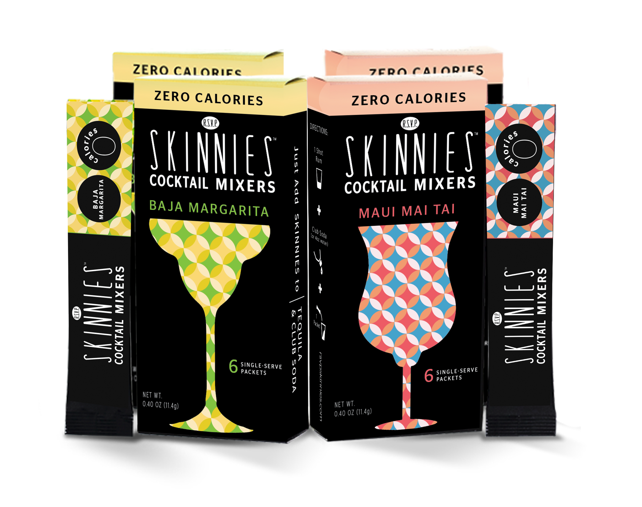 RSVP Skinnies Cocktail Mixer Variety Pack - Zero Sugar Cocktail
